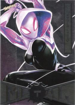 2021 SkyBox Metal Universe Marvel Spider-Man #28 Ghost-Spider Front