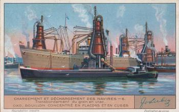 1932 Liebig Chargement et Dechargement Des Navires (The Loading and Unloading of Ships)(French Text)(F1254, S1256) #6 Transbordement du grain en vrac Front
