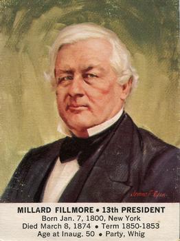 1964 General Mills President Portraits #NNO Millard Fillmore Front