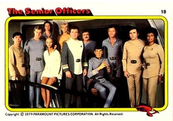 1979 Topps Kilpatrick's Star Trek: The Motion Picture #18 The Senior Officers Front