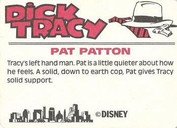 1990 Dandy Dick Tracy #5 Pat Patton Back