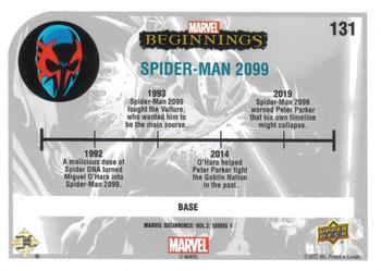 2022 Upper Deck Marvel Beginnings Volume 2, Series 1 #131 Spider-Man 2099 Back