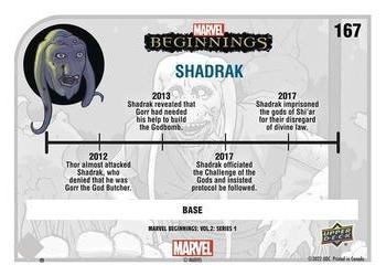 2022 Upper Deck Marvel Beginnings Volume 2, Series 1 #167 Shadrak Back