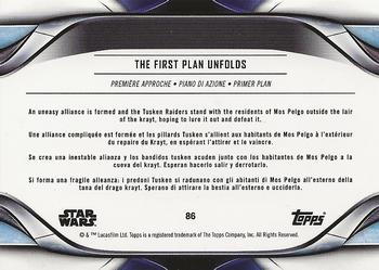 2021 Topps Star Wars: The Mandalorian Season 1 and 2 European Edition #86 The First Plan Unfolds Back