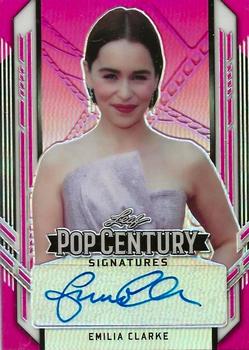 2021 Leaf Metal Pop Century - Rainbow Pink #BA-EC1 Emilia Clarke Front