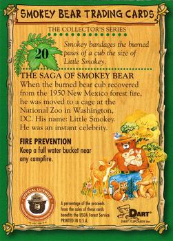 1996 Dart Smokey Bear #20 Smokey Bear Back