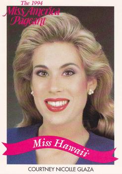 1994 Miss America Pageant Contestants #11 Courtney Nicolle Glaza Front
