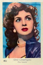 1955 Dutch Gum Set 8 (Numbered) #465 Gina Lollobrigida Front