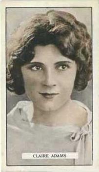 1926 Gallaher Cinema Stars #37 Claire Adams Front