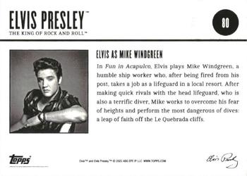 2022 Topps Online Elvis Presley: The King of Rock and Roll - Blue #80 As Mike Windgreen Back
