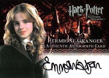 2004 ArtBox Harry Potter and the Prisoner of Azkaban Update Edition - Autographs #NNO Emma Watson Front