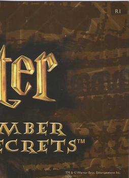 2006 ArtBox Harry Potter and the Chamber of Secrets - Rare Foil #R1 Harry Potter Back