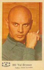 1962 Dutch Gum Star Bilder B #300 Yul Brynner Front