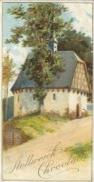 1899 Stollwerck Album 3 Gruppe 102 Verschiedene Kirchen (Different Churches) #1 Deutsche Dorfkirche Front