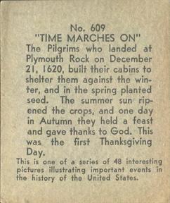 1930 Time Marches On (R150) #609 First Thanksgiving Dinner Back