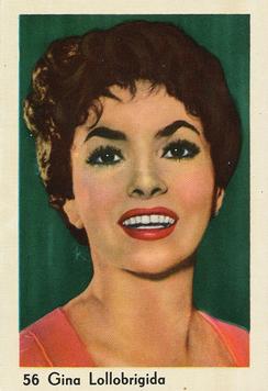 1950-60 Maple Leaf Gum Film Stars Amsterdam #56 Gina Lollobrigida Front