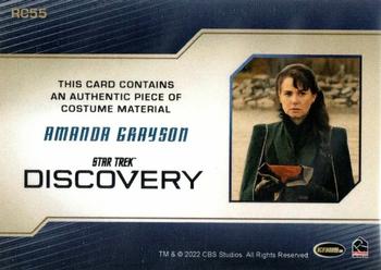 2022 Rittenhouse Star Trek: Discovery Season Three - Relics #RC55 Amanda Grayson Back
