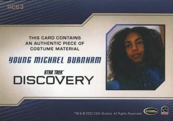2022 Rittenhouse Star Trek: Discovery Season Three - Relics #RC63 Young Michael Burnham Back