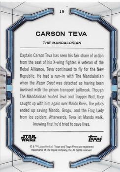 2022 Topps Finest Star Wars #19 Carson Teva Back