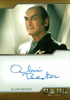 2022 Rittenhouse Star Trek: Discovery Season Three - Autographs (Brown Border Design) #NNO Oliver Becker Front