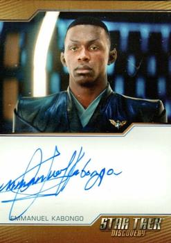 2022 Rittenhouse Star Trek: Discovery Season Three - Autographs (Brown Border Design) #NNO Emmanuel Kabongo Front