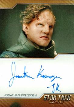 2022 Rittenhouse Star Trek: Discovery Season Three - Autographs (Brown Border Design) #NNO Jonathan Koensgen Front