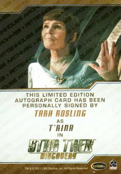 2022 Rittenhouse Star Trek: Discovery Season Three - Autographs (Brown Border Design) #NNO Tara Rosling Back