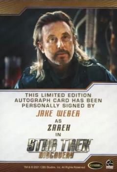 2022 Rittenhouse Star Trek: Discovery Season Three - Autographs (Brown Border Design) #NNO Jake Weber Back