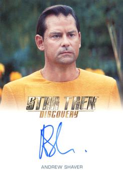 2022 Rittenhouse Star Trek: Discovery Season Three - Autographs (Full Bleed Design) #NNO Andrew Shaver Front
