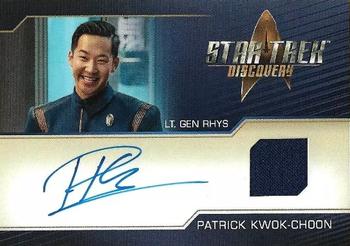 2022 Rittenhouse Star Trek: Discovery Season Three - Autographed Relics #NNO Patrick Kwok-Choon Front