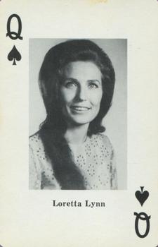 1970 Heather Country Music Playing Cards #Q♠️ Loretta Lynn Front