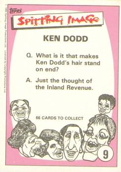 1990 Topps Spitting Image #9 Ken Dodd Back