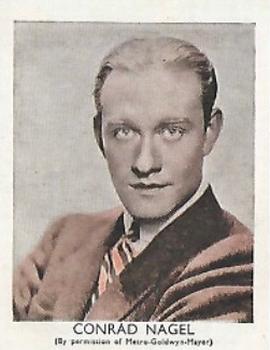 1934 Nile Film Stars #3 Conrad Nagel Front