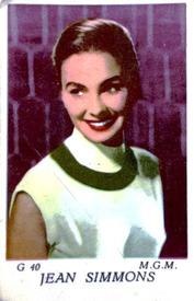 1956 Dutch Gum G Set (with Studio) #G40 Jean Simmons Front