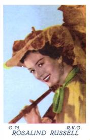 1956 Dutch Gum G Set (with Studio) #G75 Rosalind Russell Front