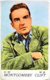 1956 Dutch Gum G Set (with Studio) #G92 Montgomery Clift Front