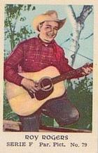 1957 Dutch Gum Serie F (with Studio) #79 Roy Rogers Front