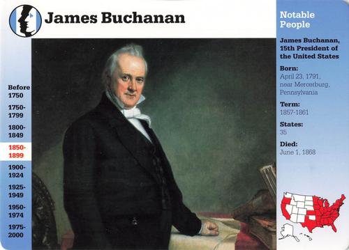 1994-01 Grolier Story of America #41.1 James Buchanan Front
