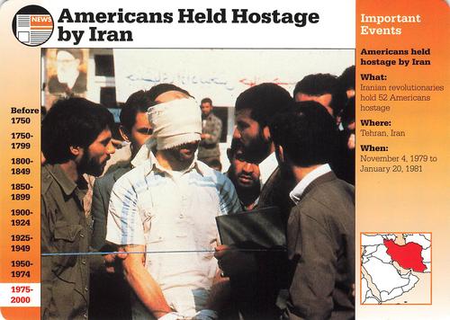 1994-01 Grolier Story of America #42.10 Americans Held Hostage by Iran Front