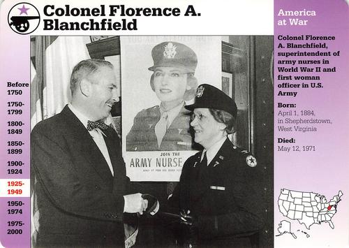 1994-01 Grolier Story of America #61.11 Colonel Florence A. Blanchfield Front
