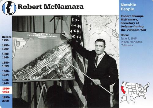 1994-01 Grolier Story of America #67.1 Robert McNamara Front