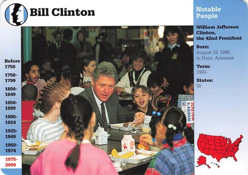1994-01 Grolier Story of America #92.1 Bill Clinton Front