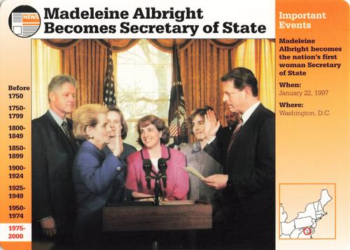 1994-01 Grolier Story of America #117.7 Madeleine Albright Becomes Secretary of State Front