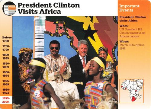 1994-01 Grolier Story of America #122.6 President Clinton Visits Africa Front