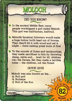 2002-05 Horrible Histories Wild 'n' Wicked #130 Moloch Back
