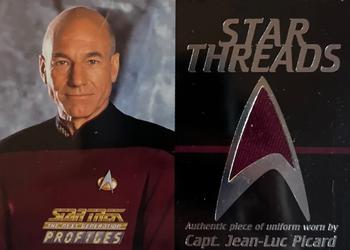 2000 SkyBox Star Trek The Next Generation Profiles - Star Threads #NNO Captain Jean-Luc Picard Front