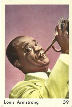 1959 Maple Leafs Gum Sax Set (V417) #39. LOUIS ARMSTRONG Front