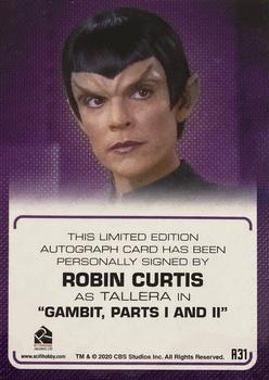 2022 Rittenhouse Star Trek The Next Generation Archives & Inscriptions - Autographed Inscriptions #A31 Robin Curtis Back