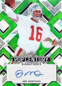 2022 Leaf Metal Pop Century - Crystal Green #BA-JM1 Joe Montana Front