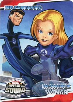 2009 Upper Deck Super Hero Squad - Stickers #SHSSTICKER_002 Mr. Fantastic/Invisible Woman Front